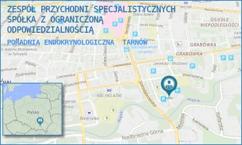 PORADNIA ENDOKRYNOLOGICZNA - ZESPÓŁ PRZYCHODNI SPECJALISTYCZNYCH SPÓŁKA Z OGRANICZONĄ ODPOWIEDZIALNOŚCIĄ - UL. MOSTOWA 6,  TARNÓW