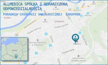 PORADNIA CHIRURGII ONKOLOGICZNEJ - ALLMEDICA SPÓŁKA Z OGRANICZONĄ ODPOWIEDZIALNOŚCIĄ - UL. CHYCÓW POTOK 26,  ZAKOPANE