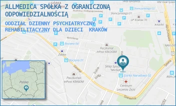 ODDZIAŁ DZIENNY PSYCHIATRYCZNY REHABILITACYJNY DLA DZIECI - ALLMEDICA SPÓŁKA Z OGRANICZONĄ ODPOWIEDZIALNOŚCIĄ - UL. BOCIANA 6,  KRAKÓW