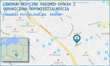 PORADNIA PSYCHOLOGICZNA - CENTRUM MEDYCZNE VADIMED SPÓŁKA Z OGRANICZONĄ ODPOWIEDZIALNOŚCIĄ - FIOŁKOWA 10/174,  KRAKÓW