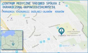 PORADNIA CHIRURGII OGÓLNEJ-UŁANÓW - CENTRUM MEDYCZNE VADIMED SPÓŁKA Z OGRANICZONĄ ODPOWIEDZIALNOŚCIĄ - UL. UŁANÓW 29 A,  KRAKÓW