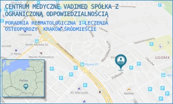 PORADNIA REUMATOLOGICZNA I LECZENIA OSTEOPOROZY - CENTRUM MEDYCZNE VADIMED SPÓŁKA Z OGRANICZONĄ ODPOWIEDZIALNOŚCIĄ - UL. FIOŁKOWA 6,  KRAKÓW-ŚRÓDMIEŚCIE