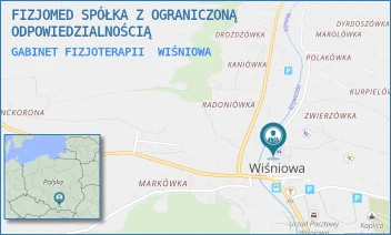 GABINET FIZJOTERAPII - FIZJOMED SPÓŁKA Z OGRANICZONĄ ODPOWIEDZIALNOŚCIĄ - WIŚNIOWA 317 A,  WIŚNIOWA