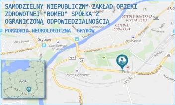 PORADNIA NEUROLOGICZNA - SAMODZIELNY NIEPUBLICZNY ZAKŁAD OPIEKI ZDROWOTNEJ "BOMED" SPÓŁKA Z OGRANICZONĄ ODPOWIEDZIALNOŚCIĄ - UL. KOŚCIUSZKI 17,  GRYBÓW