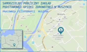 PRACOWNIA FIZJOTERAPII - SAMODZIELNY PUBLICZNY ZAKŁAD PODSTAWOWEJ OPIEKI ZDROWOTNEJ W MUSZYNIE - UL. ZEFIRKA 6,  MUSZYNA