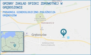 PORADNIA GINEKOLOGICZNO-POŁOŻNICZA - GMINNY ZAKŁAD OPIEKI ZDROWOTNEJ W GRĘBOSZOWIE - UL. GRĘBOSZÓW 142,  GRĘBOSZÓW