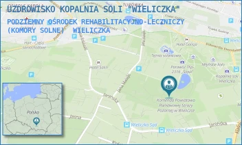 PODZIEMNY OŚRODEK REHABILITACYJNO-LECZNICZY (KOMORY SOLNE) - UZDROWISKO KOPALNIA SOLI "WIELICZKA" - UL. PARK KINGI 1 BUD. I,  WIELICZKA