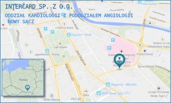 ODDZIAŁ KARDIOLOGII Z PODODZIAŁEM ANGIOLOGII - INTERCARD SP. Z O.O. - UL. MŁYŃSKA 5,  NOWY SĄCZ