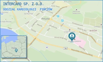 ODDZIAŁ KARDIOLOGII - INTERCARD SP. Z O.O. - ARMII KRAJOWEJ 22,  PIŃCZÓW