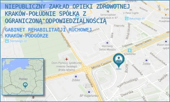 GABINET REHABILITACJI RUCHOWEJ - NIEPUBLICZNY ZAKŁAD OPIEKI ZDROWOTNEJ KRAKÓW-POŁUDNIE SPÓŁKA Z OGRANICZONĄ ODPOWIEDZIALNOŚCIĄ - UL. SZWEDZKA 27,  KRAKÓW-PODGÓRZE