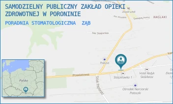 PORADNIA STOMATOLOGICZNA - SAMODZIELNY PUBLICZNY ZAKŁAD OPIEKI ZDROWOTNEJ W PORONINIE W LIKWIDACJI - UL. KAMILA STOCHA 13,  ZĄB