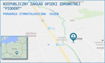PORADNIA STOMATOLOGICZNA - NIEPUBLICZNY ZAKŁAD OPIEKI ZDROWOTNEJ "PIODENT" - UL. USZEW 20,  USZEW
