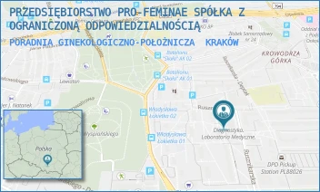 PORADNIA GINEKOLOGICZNO-POŁOŻNICZA - PRZEDSIĘBIORSTWO PRO-FEMINAE SPÓŁKA Z OGRANICZONĄ ODPOWIEDZIALNOŚCIĄ - UL. RUSZNIKARSKA 17,  KRAKÓW
