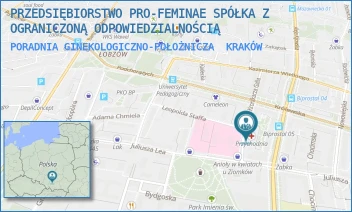 PORADNIA GINEKOLOGICZNO-POŁOŻNICZA - PRZEDSIĘBIORSTWO PRO-FEMINAE SPÓŁKA Z OGRANICZONĄ ODPOWIEDZIALNOŚCIĄ - UL. GALLA 24,  KRAKÓW