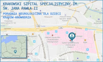 PORADNIA NEUROLOGICZNA DLA DZIECI - KRAKOWSKI SZPITAL SPECJALISTYCZNY IM. ŚW. JANA PAWŁA II - PRĄDNICKA 80,  KRAKÓW-KROWODRZA