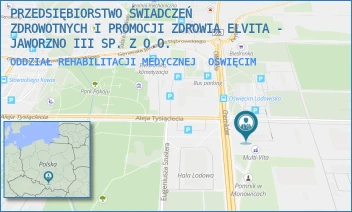 ODDZIAŁ REHABILITACJI MEDYCZNEJ - PRZEDSIĘBIORSTWO ŚWIADCZEŃ ZDROWOTNYCH I PROMOCJI ZDROWIA ELVITA - JAWORZNO III SP. Z O.O. - UL. CHEMIKÓW 5,  OŚWIĘCIM