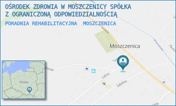 PORADNIA REHABILITACYJNA - OŚRODEK ZDROWIA W MOSZCZENICY SPÓŁKA Z OGRANICZONĄ ODPOWIEDZIALNOŚCIĄ - UL. SAMORZĄDOWA 5,  MOSZCZENICA
