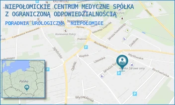 PORADNIA UROLOGICZNA - NIEPOŁOMICKIE CENTRUM MEDYCZNE SPÓŁKA Z OGRANICZONĄ ODPOWIEDZIALNOŚCIĄ - UL. JANUSZA KORCZAKA 1,  NIEPOŁOMICE