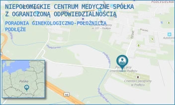 PORADNIA GINEKOLOGICZNO-POŁOŻNICZA - NIEPOŁOMICKIE CENTRUM MEDYCZNE SPÓŁKA Z OGRANICZONĄ ODPOWIEDZIALNOŚCIĄ - UL. KORTOWA 467,  PODŁĘŻE