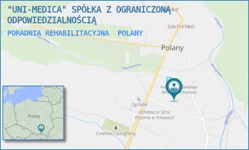 PORADNIA REHABILITACYJNA - "UNI-MEDICA" SPÓŁKA Z OGRANICZONĄ ODPOWIEDZIALNOŚCIĄ - UL. POLANY 62,  POLANY
