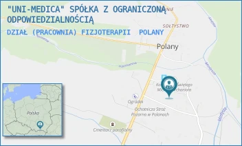 DZIAŁ (PRACOWNIA) FIZJOTERAPII - "UNI-MEDICA" SPÓŁKA Z OGRANICZONĄ ODPOWIEDZIALNOŚCIĄ - UL. POLANY 62,  POLANY