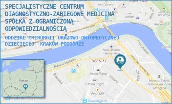 ODDZIAŁ CHIRURGII URAZOWO-ORTOPEDYCZNEJ DZIECIĘCEJ - SPECJALISTYCZNE CENTRUM DIAGNOSTYCZNO-ZABIEGOWE MEDICINA SPÓŁKA Z OGRANICZONĄ ODPOWIEDZIALNOŚCIĄ - UL. BARSKA 12,  KRAKÓW-PODGÓRZE