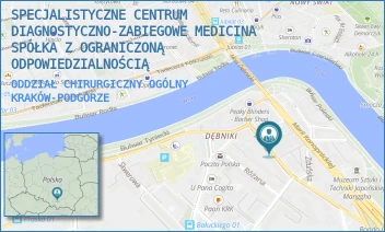 ODDZIAŁ CHIRURGICZNY OGÓLNY - SPECJALISTYCZNE CENTRUM DIAGNOSTYCZNO-ZABIEGOWE MEDICINA SPÓŁKA Z OGRANICZONĄ ODPOWIEDZIALNOŚCIĄ - UL. BARSKA 12,  KRAKÓW-PODGÓRZE
