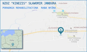 PORADNIA REHABILITACYJNA - KINEZIS REHABILITACJA SŁAWOMIR JANDURA - RABA WYŻNA 70,  RABA WYŻNA