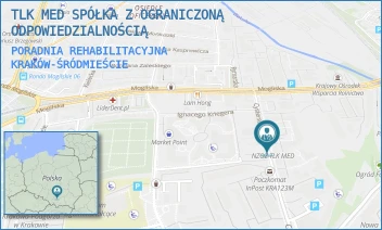 PORADNIA REHABILITACYJNA - TLK MED SPÓŁKA Z OGRANICZONĄ ODPOWIEDZIALNOŚCIĄ - UL. CYSTERSÓW 16,  KRAKÓW-ŚRÓDMIEŚCIE