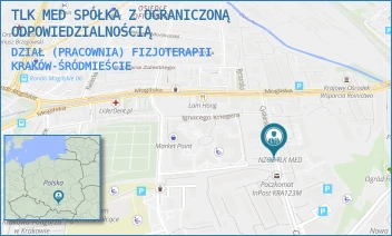 DZIAŁ (PRACOWNIA) FIZJOTERAPII - TLK MED SPÓŁKA Z OGRANICZONĄ ODPOWIEDZIALNOŚCIĄ - UL. CYSTERSÓW 16,  KRAKÓW-ŚRÓDMIEŚCIE