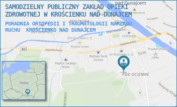 PORADNIA ORTOPEDII I TRAUMATOLOGII NARZĄDU RUCHU - SAMODZIELNY PUBLICZNY ZAKŁAD OPIEKI ZDROWOTNEJ W KROŚCIENKU NAD DUNAJCEM - UL. ESPERANTO 2,  KROŚCIENKO NAD DUNAJCEM