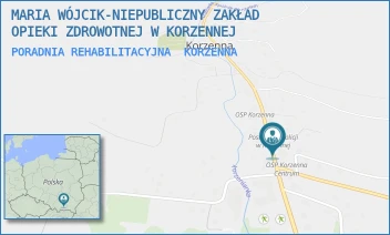 PORADNIA REHABILITACYJNA - MARIA WÓJCIK-NIEPUBLICZNY ZAKŁAD OPIEKI ZDROWOTNEJ W KORZENNEJ - 338,  KORZENNA