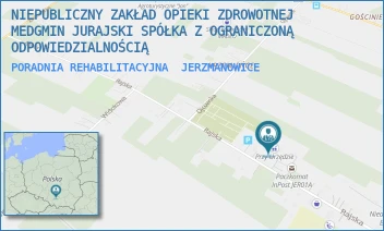 PORADNIA REHABILITACYJNA - NIEPUBLICZNY ZAKŁAD OPIEKI ZDROWOTNEJ MEDGMIN JURAJSKI SPÓŁKA Z OGRANICZONĄ ODPOWIEDZIALNOŚCIĄ - UL. RAJSKA 22,  JERZMANOWICE