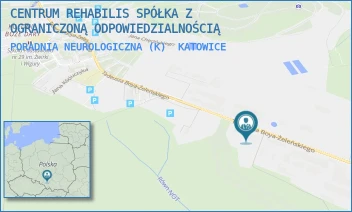 PORADNIA NEUROLOGICZNA (K) - CENTRUM REHABILIS SPÓŁKA Z OGRANICZONĄ ODPOWIEDZIALNOŚCIĄ - UL. TADEUSZA BOYA ŻELEŃSKIEGO 100,  KATOWICE