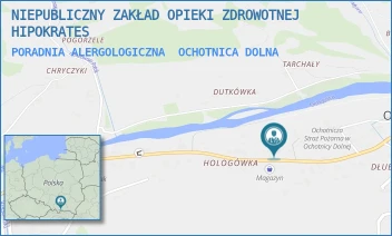 PORADNIA ALERGOLOGICZNA - NIEPUBLICZNY ZAKŁAD OPIEKI ZDROWOTNEJ HIPOKRATES - UL. OS. HOLOGÓWKA 180A,  OCHOTNICA DOLNA