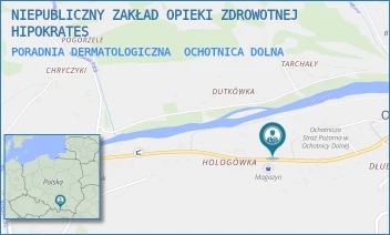 PORADNIA DERMATOLOGICZNA - NIEPUBLICZNY ZAKŁAD OPIEKI ZDROWOTNEJ HIPOKRATES - UL. OS. HOLOGÓWKA 180A,  OCHOTNICA DOLNA