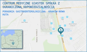 PORADNIA GASTROENTEROLOGICZNA - CENTRUM MEDYCZNE UJASTEK SPÓŁKA Z OGRANICZONĄ ODPOWIEDZIALNOŚCIĄ - UL. UJASTEK 3,  KRAKÓW-NOWA HUTA