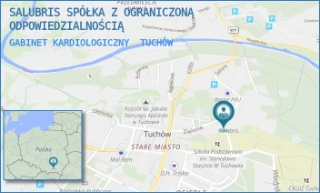 GABINET KARDIOLOGICZNY - SALUBRIS SPÓŁKA Z OGRANICZONĄ ODPOWIEDZIALNOŚCIĄ - UL. ZIELONA 15,  TUCHÓW