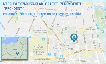 PORADNIA CHIRURGII STOMATOLOGICZNEJ - NIEPUBLICZNY ZAKŁAD OPIEKI ZDROWOTNEJ "PRO-DENT" - GROTTGERA 20,  TARNÓW