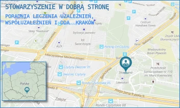 PORADNIA LECZENIA UZALEŻNIEŃ, WSPÓŁUZALEŻNIEŃ I DDA - STOWARZYSZENIE W DOBRĄ STRONĘ - OSIEDLE KOLOROWE 21,  KRAKÓW