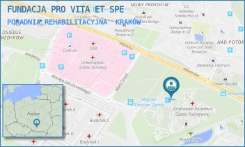 PORADNIA REHABILITACYJNA - FUNDACJA PRO VITA ET SPE - UL. WIELICKA 267,  KRAKÓW