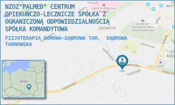FIZJOTERAPIA DOMOWA-DĄBROWA TAR. - NZOZ"PALMED" CENTRUM OPIEKUŃCZO-LECZNICZE SPÓŁKA Z OGRANICZONĄ ODPOWIEDZIALNOŚCIĄ SPÓŁKA KOMANDYTOWA - UL. OLEŚNICKA 3,  DĄBROWA TARNOWSKA