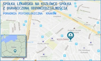 PORADNIA PSYCHOLOGICZNA - SPÓŁKA LEKARSKA NA KOZŁÓWCE SPÓŁKA Z OGRANICZONĄ ODPOWIEDZIALNOŚCIĄ - NA KOZŁÓWCE 29,  KRAKÓW