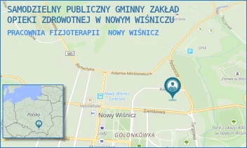 PRACOWNIA FIZJOTERAPII - SAMODZIELNY PUBLICZNY GMINNY ZAKŁAD OPIEKI ZDROWOTNEJ W NOWYM WIŚNICZU - UL. PODZAMCZE 4,  NOWY WIŚNICZ
