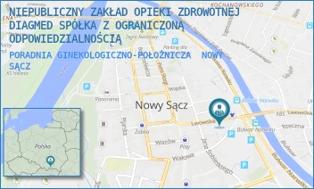 PORADNIA GINEKOLOGICZNO-POŁOŻNICZA - NIEPUBLICZNY ZAKŁAD OPIEKI ZDROWOTNEJ DIAGMED SPÓŁKA Z OGRANICZONĄ ODPOWIEDZIALNOŚCIĄ - UL. LWOWSKA 20,  NOWY SĄCZ