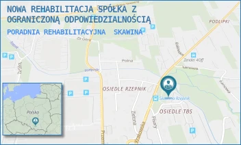 PORADNIA REHABILITACYJNA - NOWA REHABILITACJA SPÓŁKA Z OGRANICZONĄ ODPOWIEDZIALNOŚCIĄ - UL. O. ADAMA F. STUDZIŃSKIEGO 3,  SKAWINA