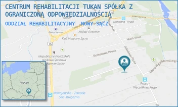 ODDZIAŁ REHABILITACYJNY - CENTRUM REHABILITACJI TUKAN SPÓŁKA Z OGRANICZONĄ ODPOWIEDZIALNOŚCIĄ - UL. BOLESŁAWA PRUSA 127 G,  NOWY SĄCZ