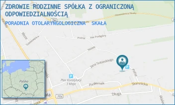 PORADNIA OTOLARYNGOLOGICZNA - ZDROWIE RODZINNE SPÓŁKA Z OGRANICZONĄ ODPOWIEDZIALNOŚCIĄ - UL. POLNA 17,  SKAŁA