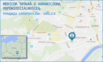 PORADNIA LOGOPEDYCZNA - MEDICOR SPÓŁKA Z OGRANICZONĄ ODPOWIEDZIALNOŚCIĄ - UL. CICHA 7,  GORLICE