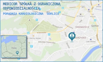 PORADNIA KARDIOLOGICZNA - MEDICOR SPÓŁKA Z OGRANICZONĄ ODPOWIEDZIALNOŚCIĄ - UL. CICHA 7,  GORLICE
